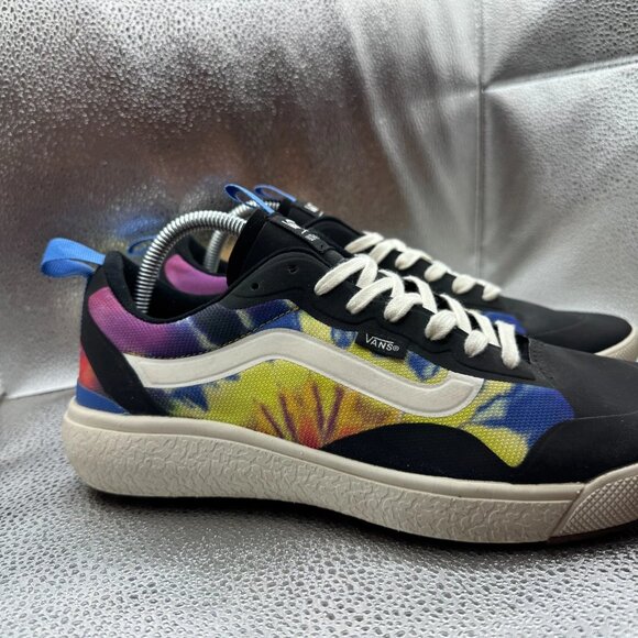 Size M9.5/W11 Vans UltraRange Exo Unisex Black Marshmallow Low Top Tie Dye Shoes